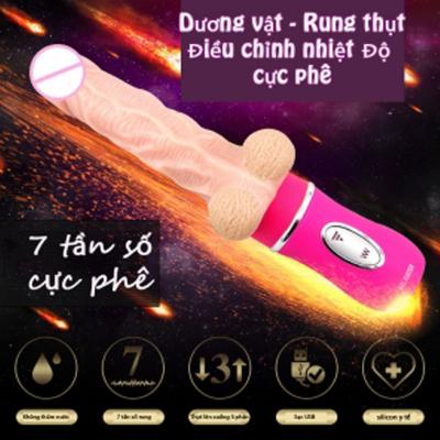 Dương vật giả rung thụt, silicon siêu mềm