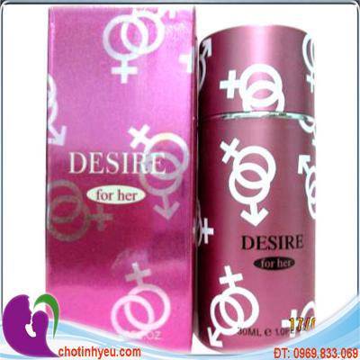 Nước hoa kích thích nữ Desire Mỹ nhập khẩu