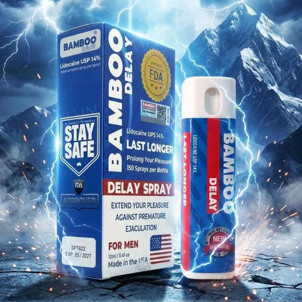 Xịt Bamboo Delay Spray USA: Hàng Mỹ Cực Chất – Cày Đêm Không Mệt, Vợ Khen Hết Lời